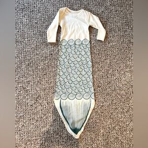 Mermaid infant knotted sleep sack